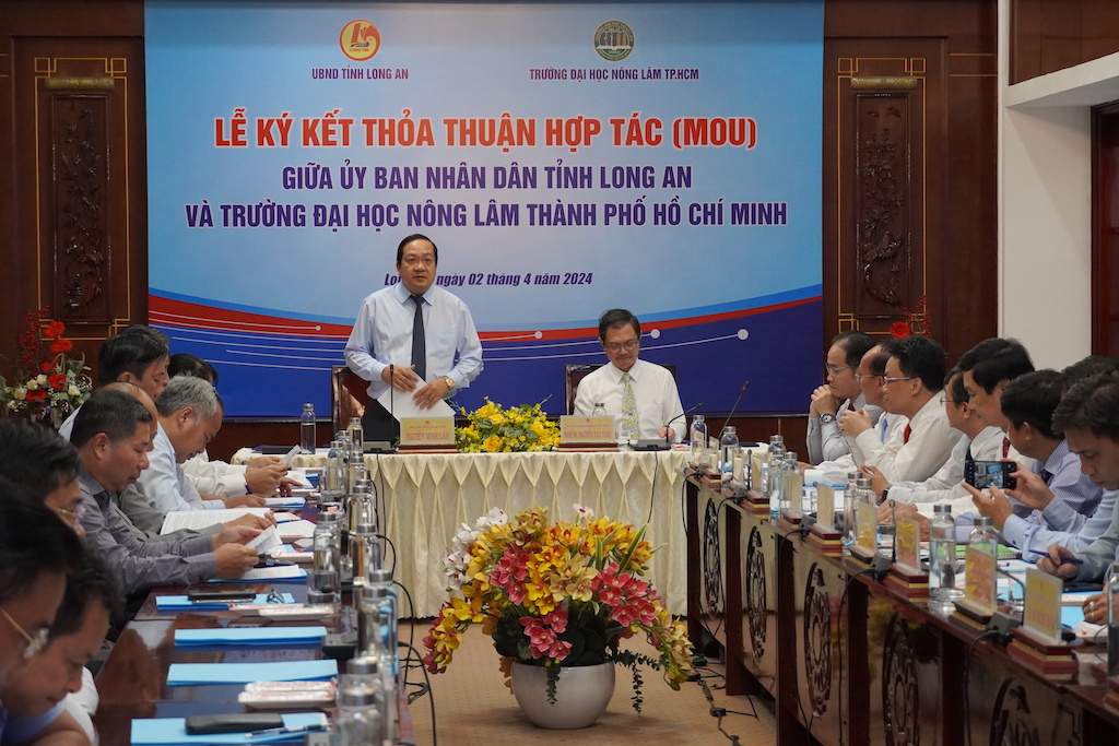 Ký kết thoả thuận hợp tác giữa UBND tỉnh Long An và Trường Đại học Nông Lâm TP.HCM