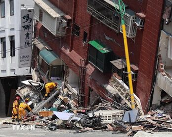 Động đất ở Đài Loan: Tiếp tục tìm kiếm 18 người mất tích