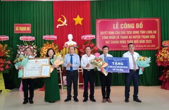 Thạnh An đón nhận danh hiệu xã đạt chuẩn nông thôn mới năm 2023 Thạnh An đón nhận danh hiệu xã đạt chuẩn nông thôn mới năm 2023