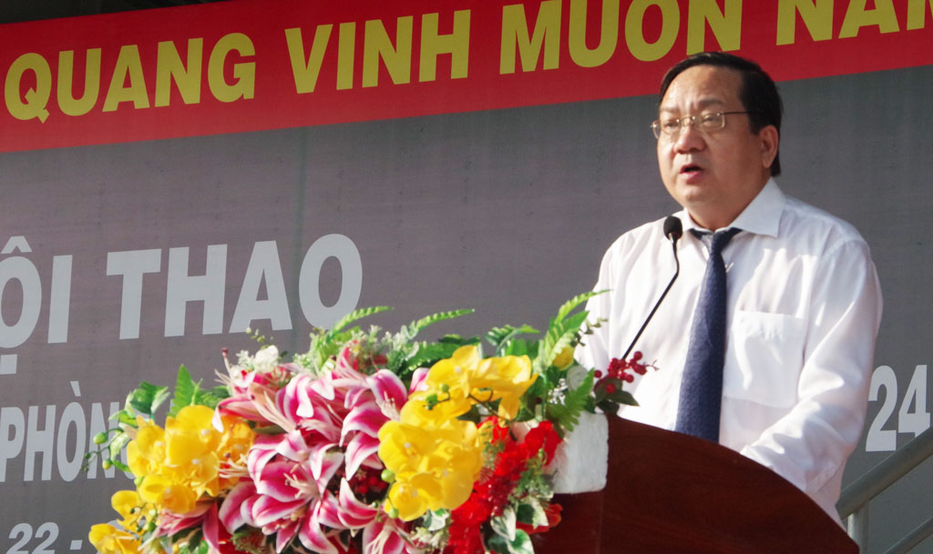 Khai mạc Hội thao Thể dục thể thao quốc phòng lực lượng vũ trang tỉnh Long An năm 2024