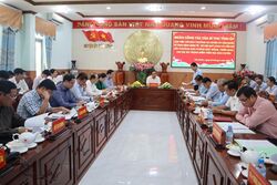 Bí thư Tỉnh ủy Long An - Nguyễn Văn Được làm việc với Huyện ủy Cần Đước về tình hình phát triển KT-XH, tiến độ giải phóng mặt bằng
