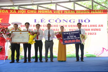 Thái Trị đón nhận danh hiệu xã đạt chuẩn nông thôn mới