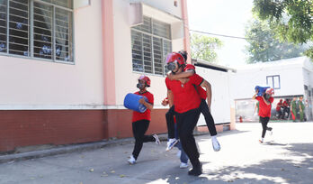 Cần Giuộc tổ chức Hội thi nghiệp vụ chữa cháy và cứu nạn, cứu hộ