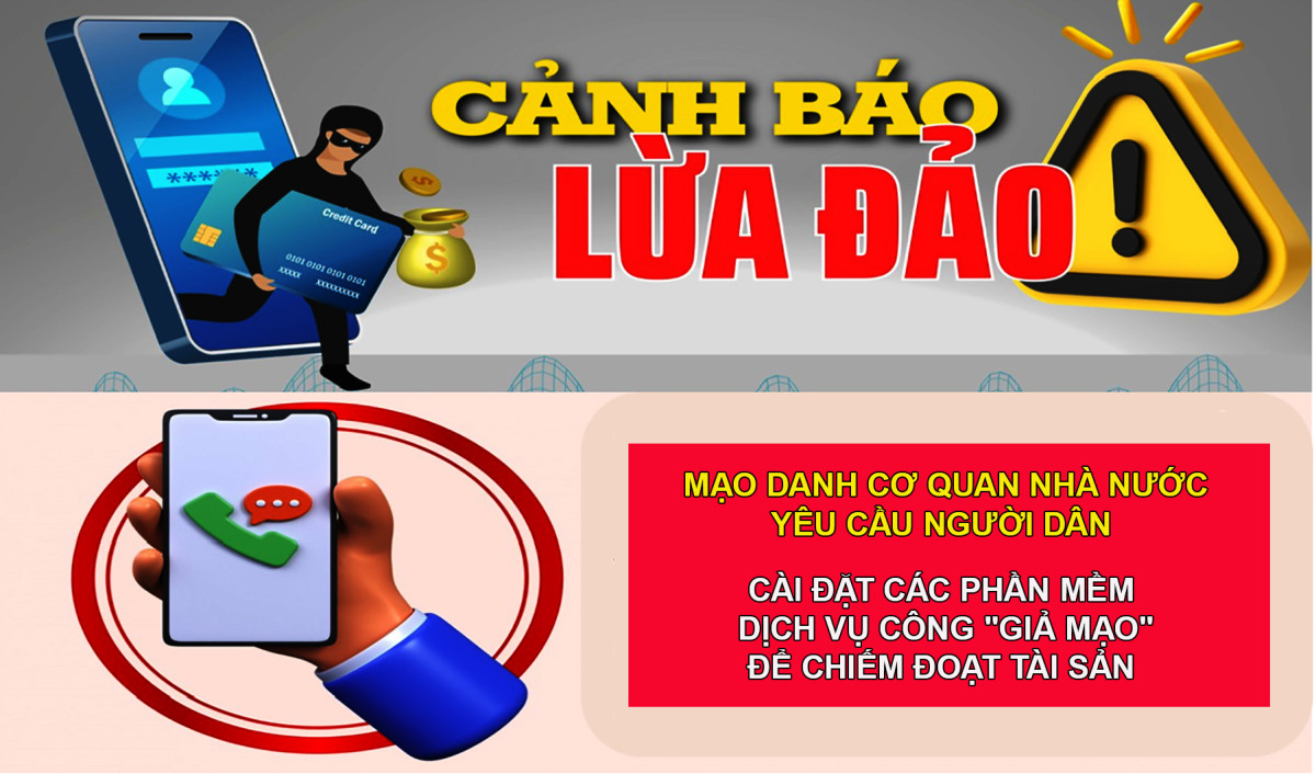 Lừa đảo cài đặt dịch vụ công giả mạo để chiếm đoạt tài sản