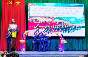 Ban Chỉ huy Quân sự  huyện Châu Thành đoạt giải nhất Hội thi tuyên truyền học tập và làm theo tư tưởng, đạo đức, phong cách Hồ Chí Minh