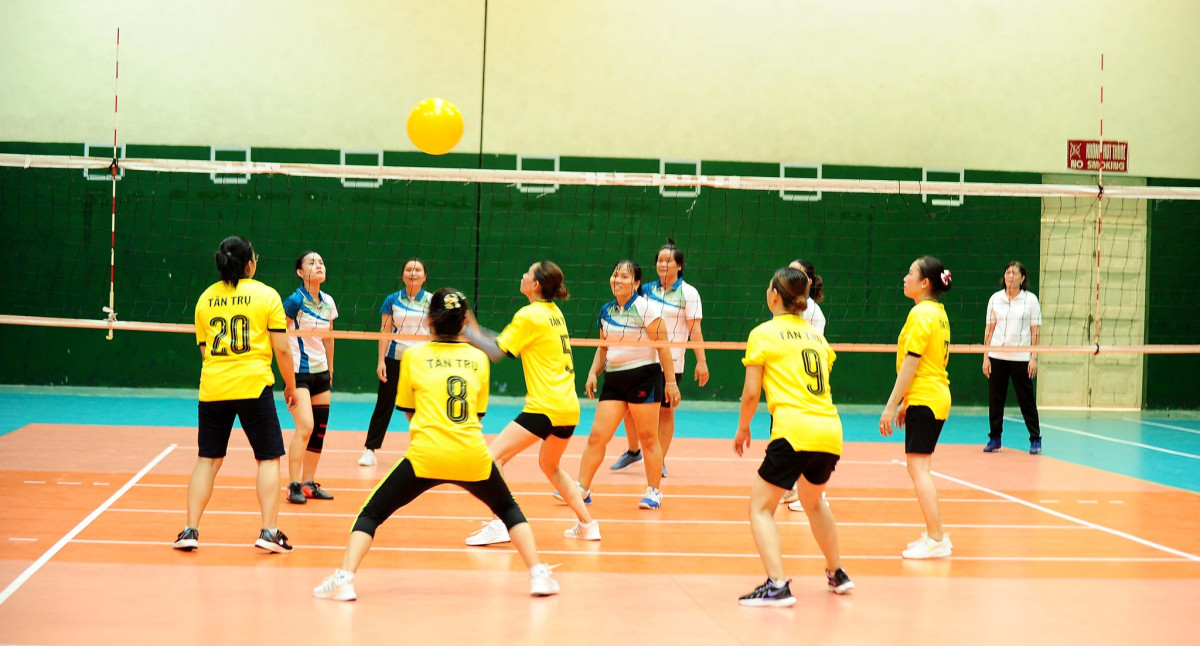 8 đội bóng tham gia Giải giao hữu bóng chuyền hơi nữ