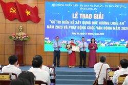 Tác giả Nguyễn Thị Như Ngọc đoạt giải Nhất Cuộc vận động 'Cử tri hiến kế xây dựng quê hương Long An'