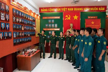 Lực lượng vũ trang huyện Bến Lức đẩy mạnh phong trào thi đua Quyết thắng