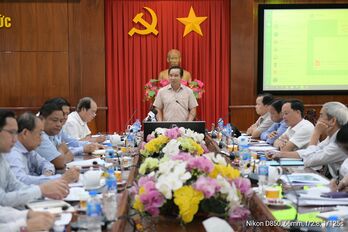 Bí thư Tỉnh ủy – Nguyễn Văn Được kiểm tra tiến độ thực hiện các công trình trọng điểm tại Bến Lức