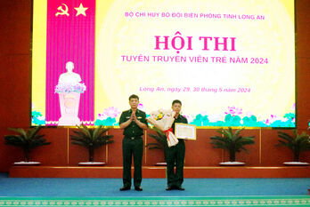 Đoàn cơ sở Tiểu đoàn Huấn luyện - Cơ động đoạt giải nhất Hội thi Tuyên truyền viên trẻ năm 2024