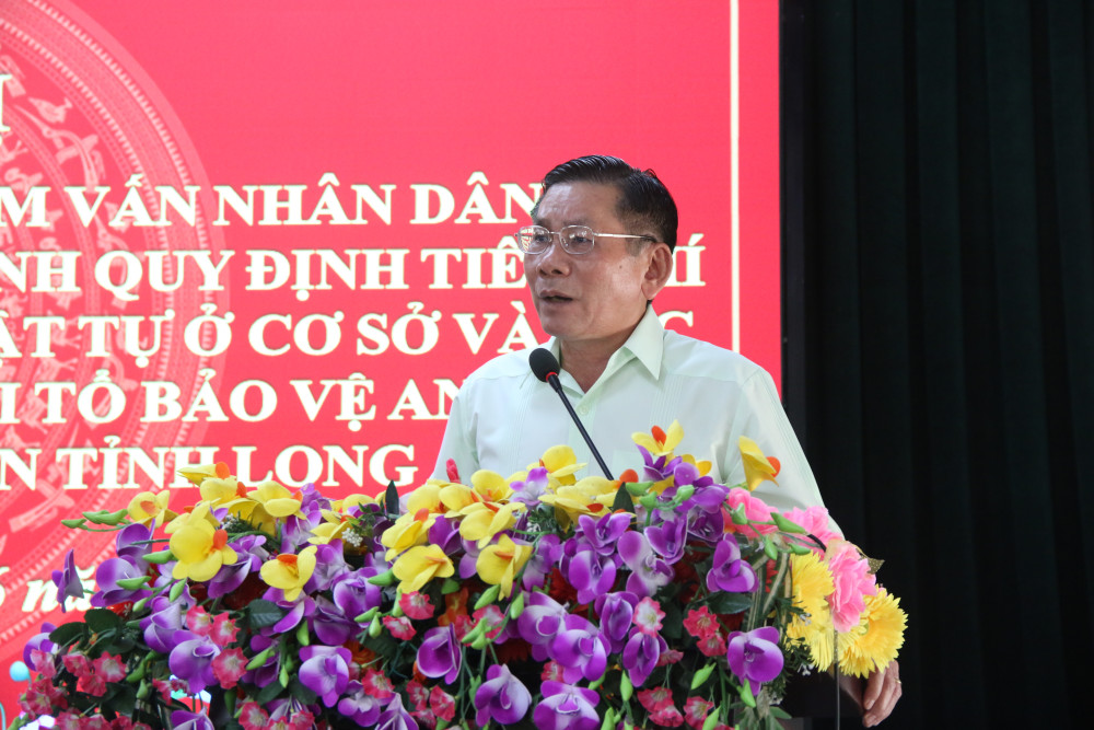 HĐND tỉnh tiếp xúc cử tri về dự thảo Nghị quyết quy định tiêu chí thành lập Tổ bảo vệ an ninh, trật tự cơ sở