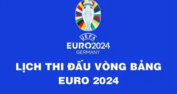 Lịch thi đấu tất cả các trận đấu tại vòng bảng EURO 2024