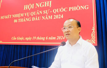 Ban Chỉ huy Quân sự huyện Cần Giuộc tiếp tục làm tốt công tác tham mưu, xây dựng nền quốc phòng toàn dân vững mạnh