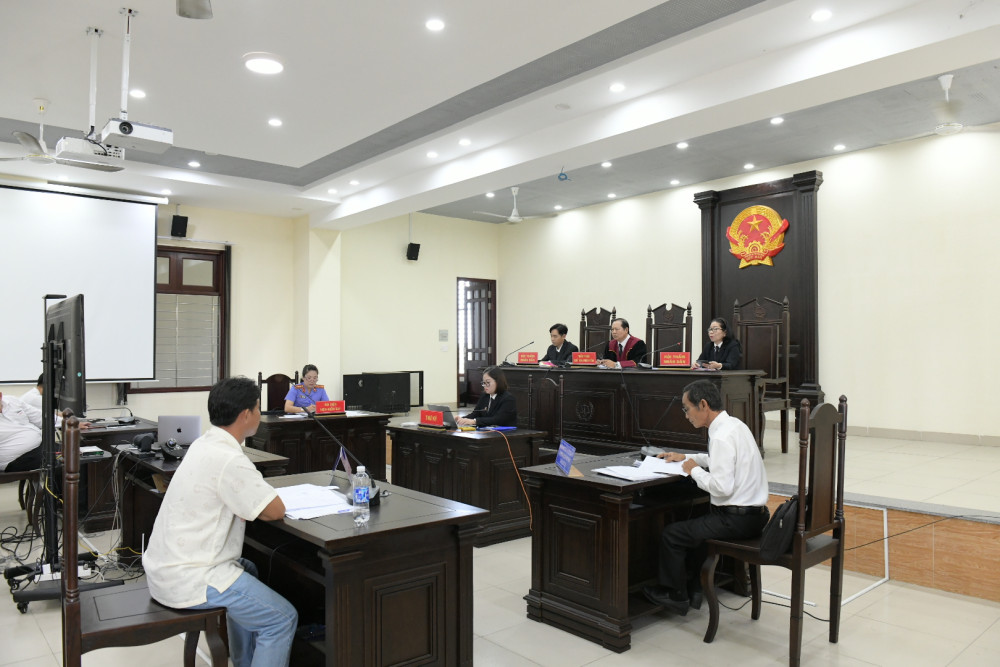 TAND tỉnh tổ chức phiên tòa trực tuyến rút kinh nghiệm đến TAND 2 cấp thuộc địa hạt thẩm quyền tư pháp