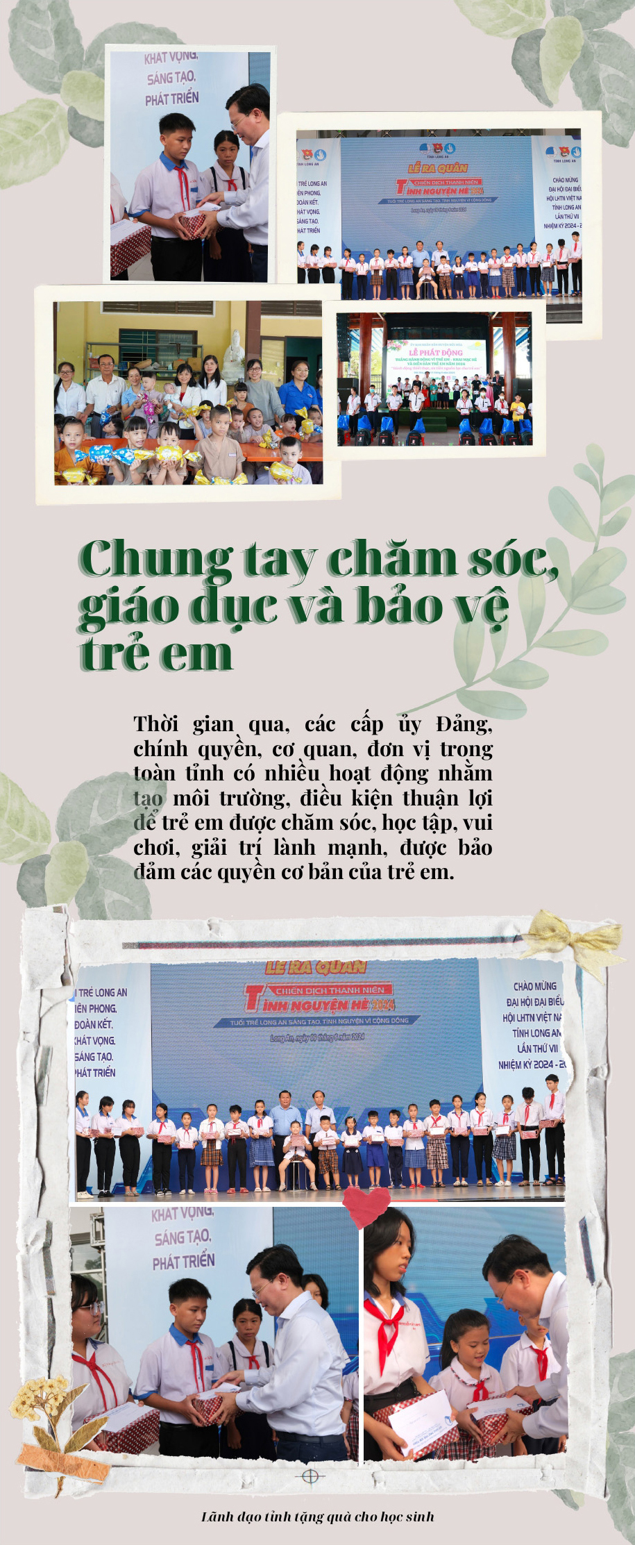 Chung tay chăm sóc, giáo dục và bảo vệ trẻ em
