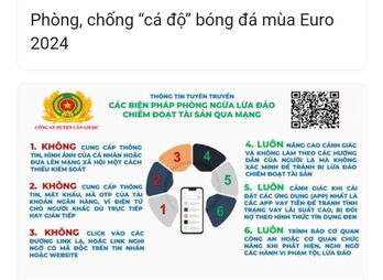 Phòng, chống cá độ bóng đá mùa Euro 2024