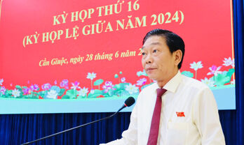 HĐND huyện Cần Giuộc tổ chức Kỳ họp lần thứ 16