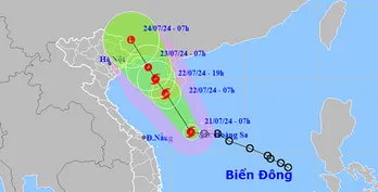 Áp thấp nhiệt đới mạnh lên thành bão số 2