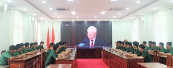 Cán bộ, chiến sĩ lực lượng vũ trang tỉnh phấn đấu nhiệm vụ nào cũng hoàn thành, khó khăn nào cũng vượt qua
