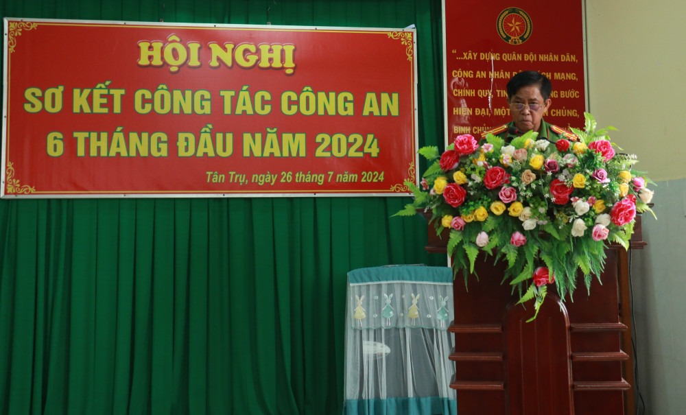 Tân Trụ chủ động bảo đảm an ninh chính trị, trật tự an toàn xã hội