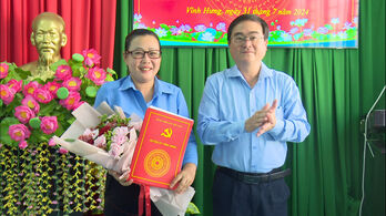 Vĩnh Hưng công bố quyết định về công tác cán bộ