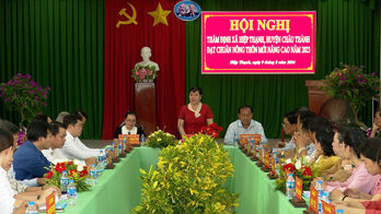 Thẩm định kết quả xây dựng nông thôn mới nâng cao tại xã Hiệp Thạnh
