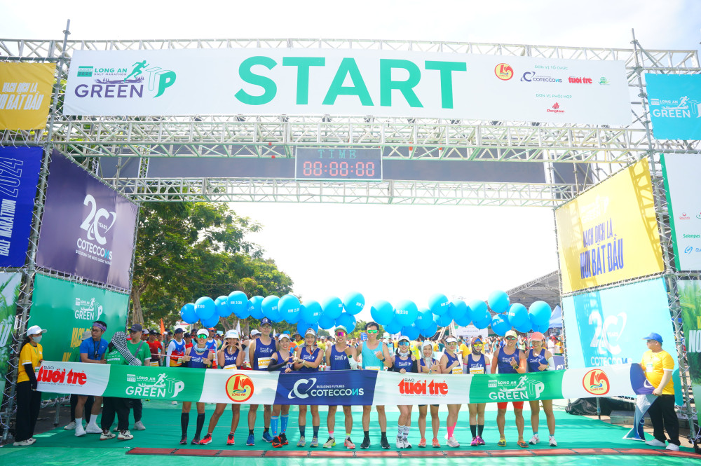 GreenUP Marathon: Long An Half Marathon 2024 quy tụ 3.650 vận động viên