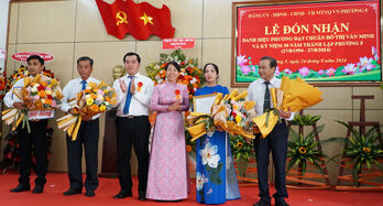 Phường 5 đón nhận danh hiệu phường đạt chuẩn đô thị văn minh và kỷ niệm 30 năm thành lập