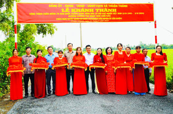 Huyện Cần Giuộc khánh thành các công trình giao thông mừng Lễ Quốc khánh