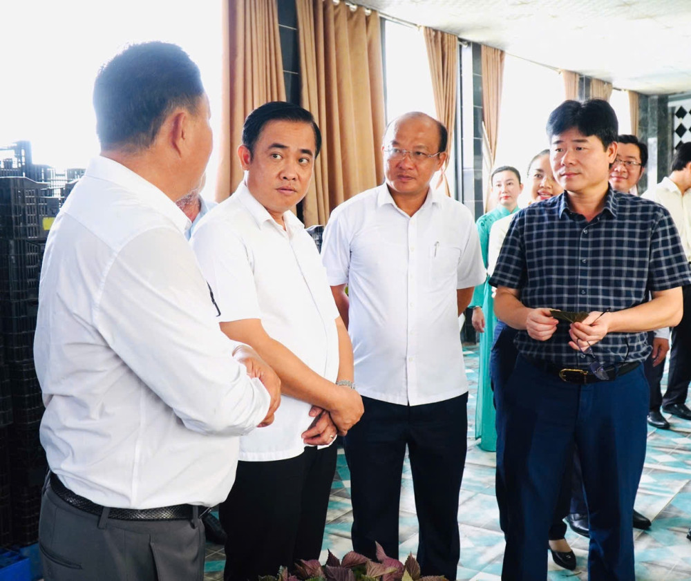 Văn phòng Điều phối nông thôn mới Trung ương làm việc tại huyện Cần Giuộc