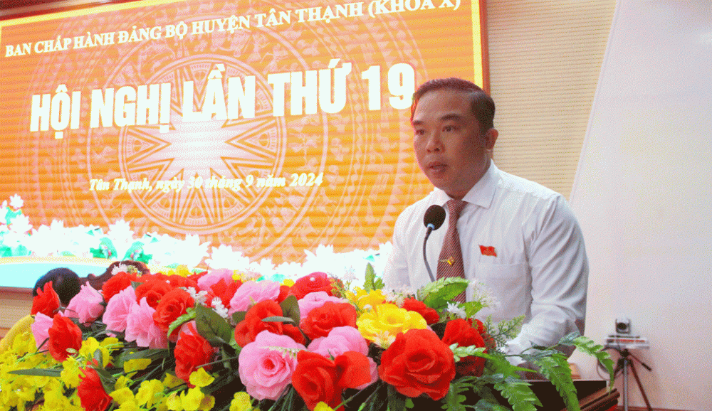 Tân Thạnh quyết tâm 'về đích' huyện nông thôn mới năm 2024