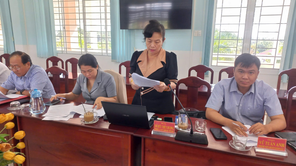 HĐND tỉnh giám sát việc chấp hành pháp luật trên lĩnh vực đất đai tại huyện Tân Hưng