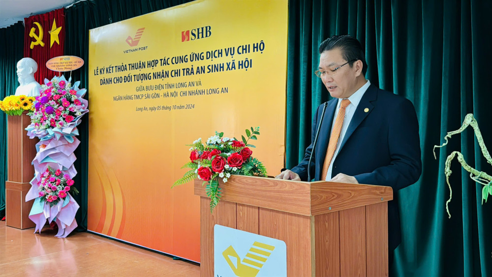 Ngân hàng SHB Long An và Bưu điện Long An hợp tác nâng cao chất lượng chi trả an sinh xã hội