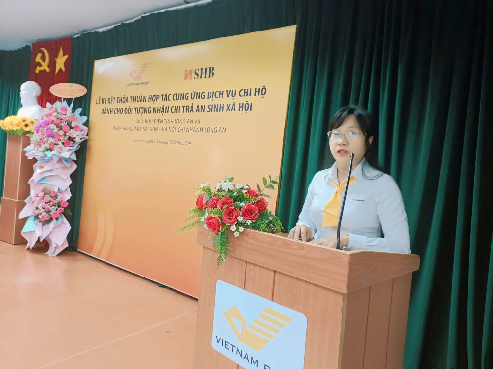 Ngân hàng SHB Long An và Bưu điện Long An hợp tác nâng cao chất lượng chi trả an sinh xã hội