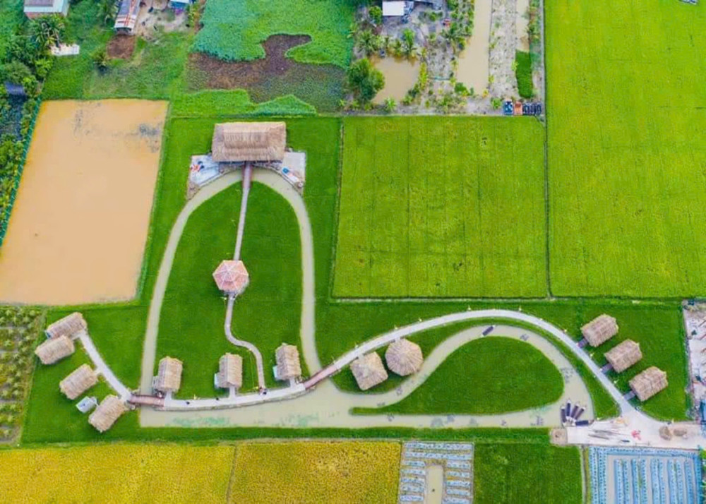 Tháo dỡ công trình Khu sinh thái 'Không Thời Gian' xây dựng trái phép trên đất lúa