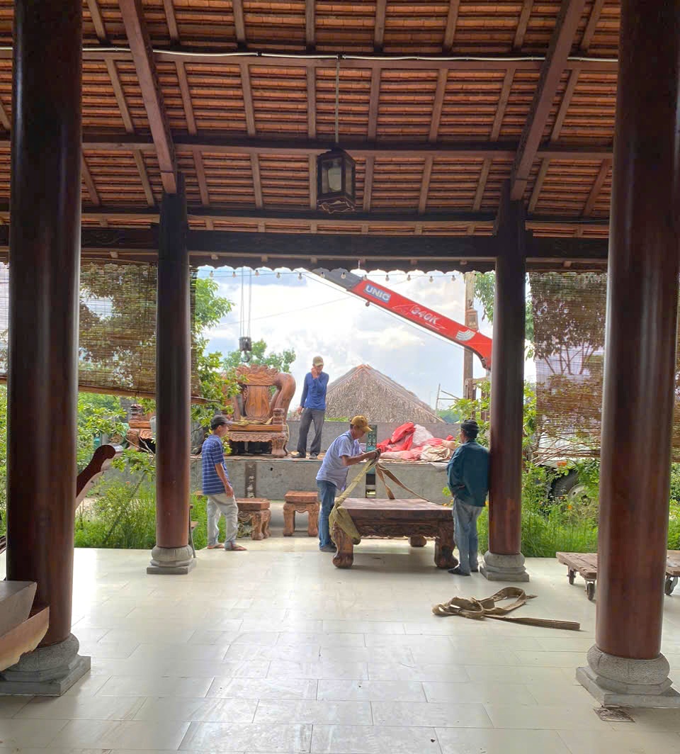 Tháo dỡ công trình Khu sinh thái 'Không Thời Gian' xây dựng trái phép trên đất lúa