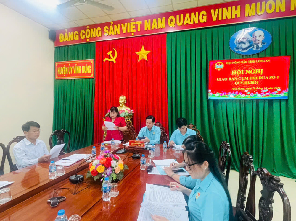 Giao ban Cụm thi đua số 1 Hội Nông dân tỉnh Long An