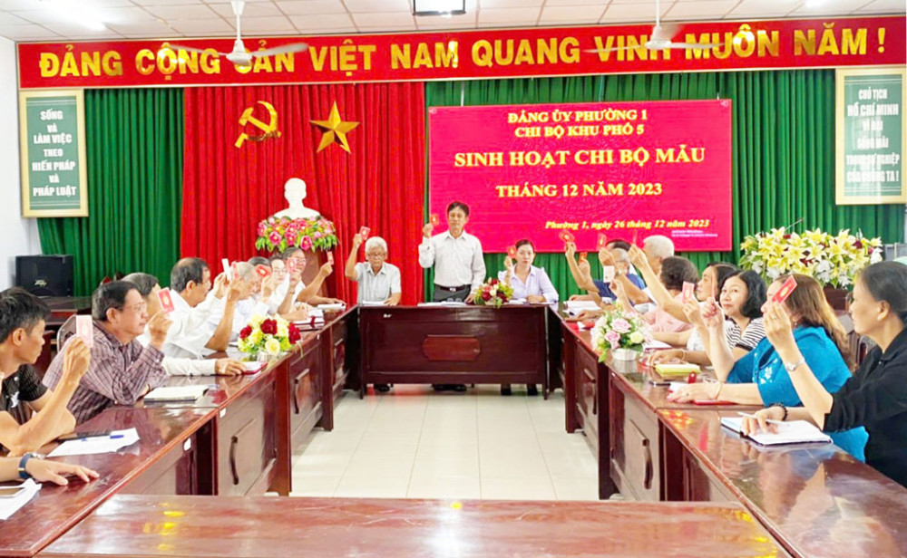 Sức mạnh từ Sinh hoạt chi bộ mẫu, mô hình Đảng bộ, chi bộ 5 tốt; đảng viên 5 tốt