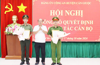 Công an huyện Cần Giuộc sơ kết 9 tháng năm 2024