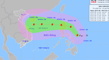 Bão TRAMI tiến gần Biển Đông, có khả năng trở thành bão số 6 năm 2024 Bão Trami di chuyển nhanh vào Biển Đông, gió bão có thể mạnh cấp 10-11