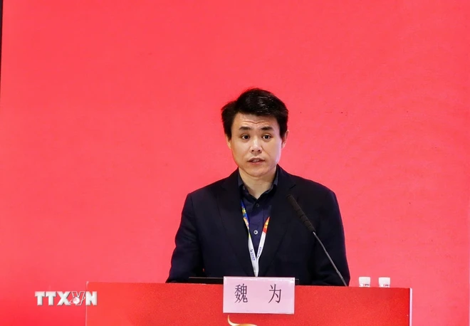 Chuyên gia Trung Quốc ca ngợi bài viết 'Chống lãng phí' của Tổng Bí thư Tô Lâm Chuyên gia nghiên cứu về Việt Nam, nhà báo, Trưởng Ban tiếng Việt, Đài Phát thanh Truyền hình Trung ương Trung Quốc Ngụy Vi. (Ảnh: TTXVN phát)