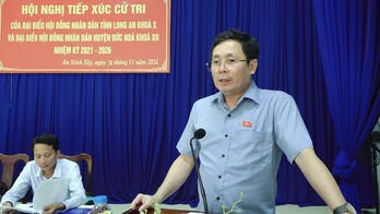 Đại biểu HĐND tỉnh Lonhg An tiếp xúc cử tri 6 xã, thị trấn vùng thượng huyện Đức Hòa