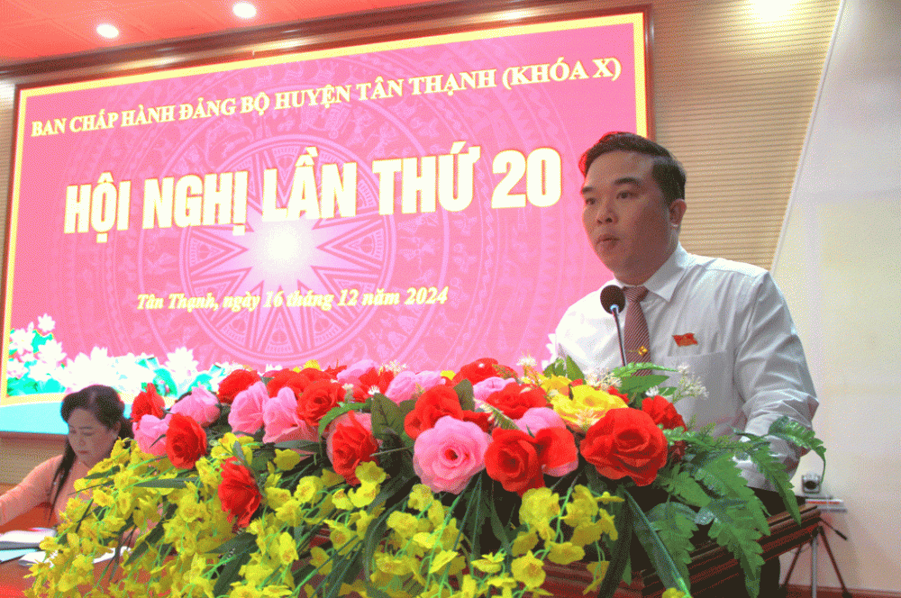 Tân Thạnh đạt và vượt 15/15 chỉ tiêu Nghị quyết Huyện ủy năm 2024
