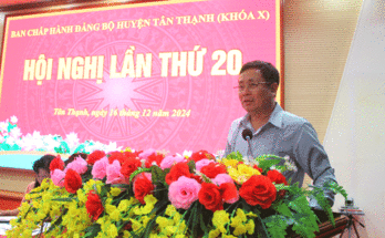 Tân Thạnh đạt và vượt 15/15 chỉ tiêu Nghị quyết Huyện ủy năm 2024 Tân Thạnh đạt và vượt 15/15 chỉ tiêu Nghị quyết Huyện ủy năm 2024