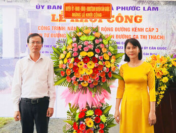 Cần Giuộc khởi công công trình thực hiện Nghị quyết số 69