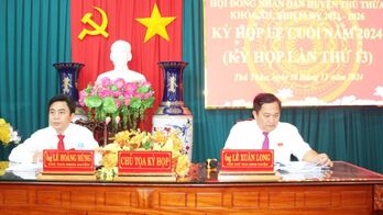 Kỳ họp lệ cuối năm 2024, HĐND huyện Thủ Thừa thông qua 14 nghị quyết Kỳ họp lệ cuối năm 2024, HĐND huyện Thủ Thừa thông qua 14 nghị quyết