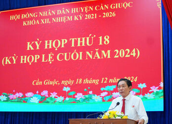 HĐND huyện Cần Giuộc khóa XII tổ chức Kỳ họp thứ 18