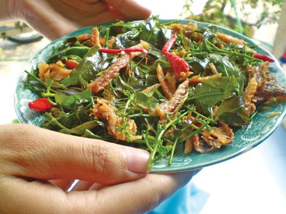 Gỏi lá sầu đâu có vị đắng nhẹ (Ảnh sưu tầm) 
