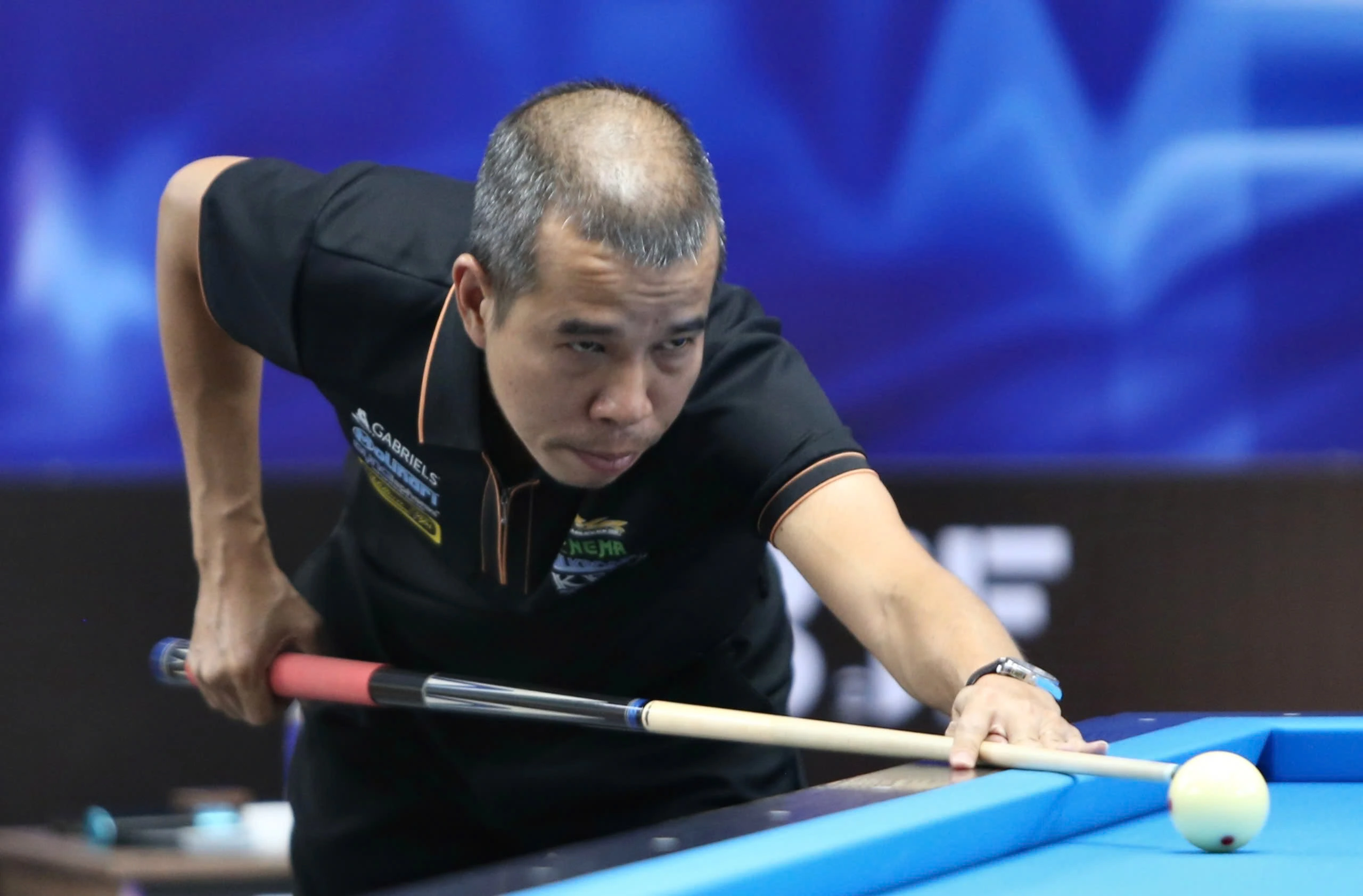 Trần Quyết Chiến là cơ thủ Việt Nam thành công nhất, khi sở hữu 4 chức vô địch World Cup billiards carom 3 băng tính đến lúc này. ẢNH: T.B