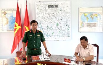 Kiểm tra công tác chuẩn bị Hội trại tòng quân và Lễ giao nhận quân tại huyện Tân Hưng